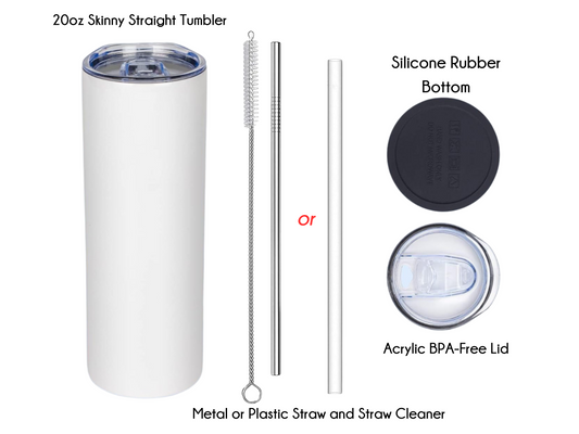 Memorial 20oz Skinny Straight Tumbler