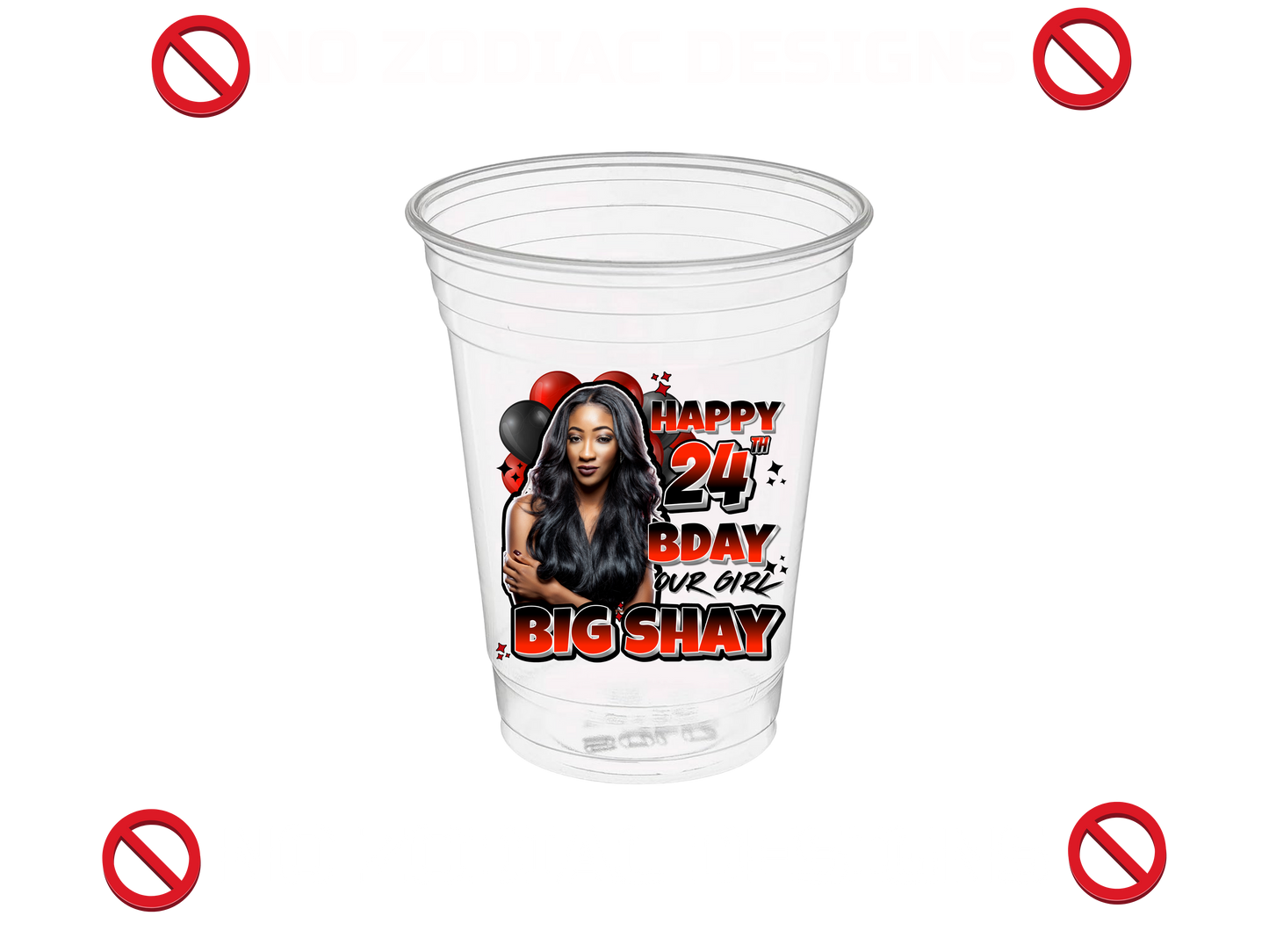 20oz Clear Cups | NO ZODIAC SIGNS