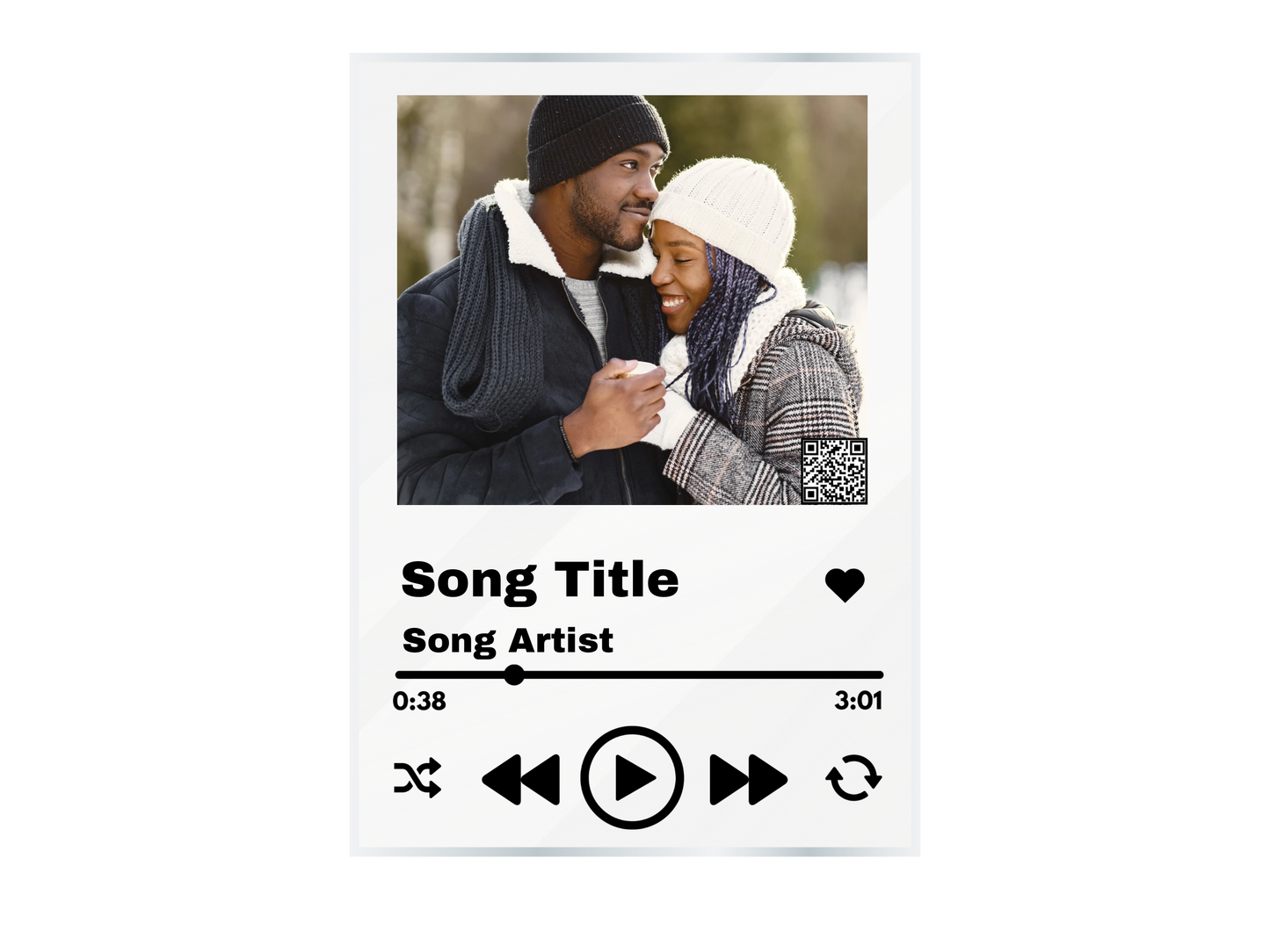 Couples Anniversary Acrylic Music Plaque
