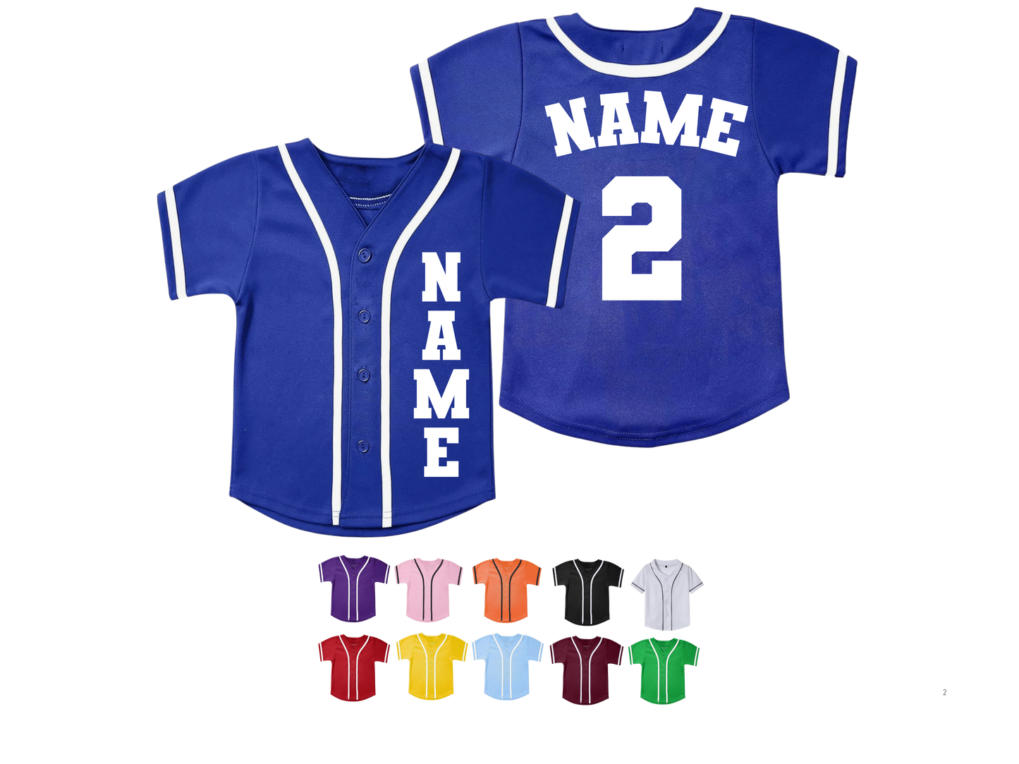 Kids Custom Baseball Jersey