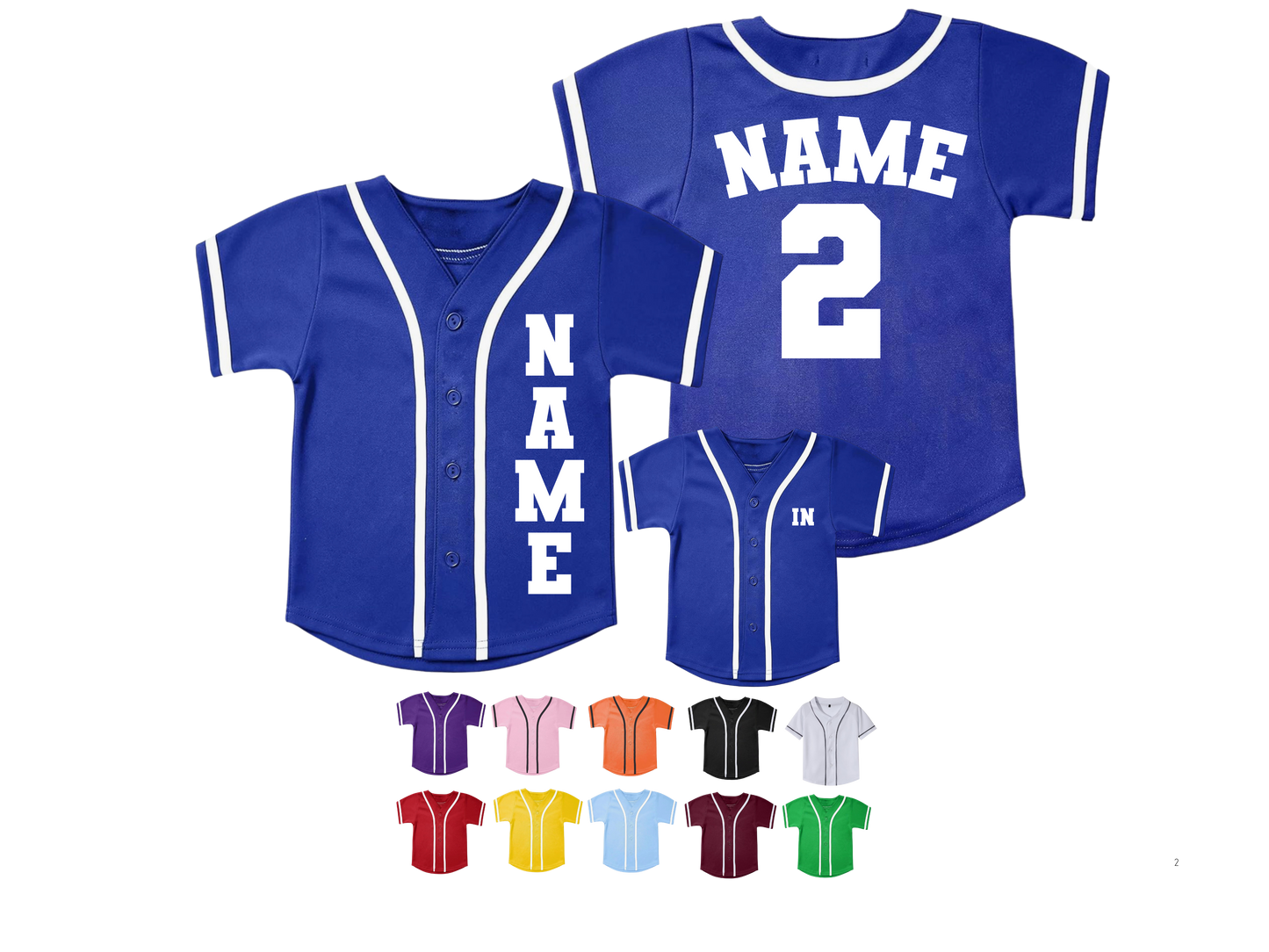 Kids Custom Baseball Jersey