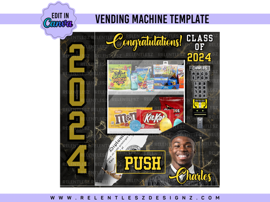 Graduation Vending Machine Template