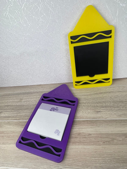 Cute crayon shaped sticky note holders