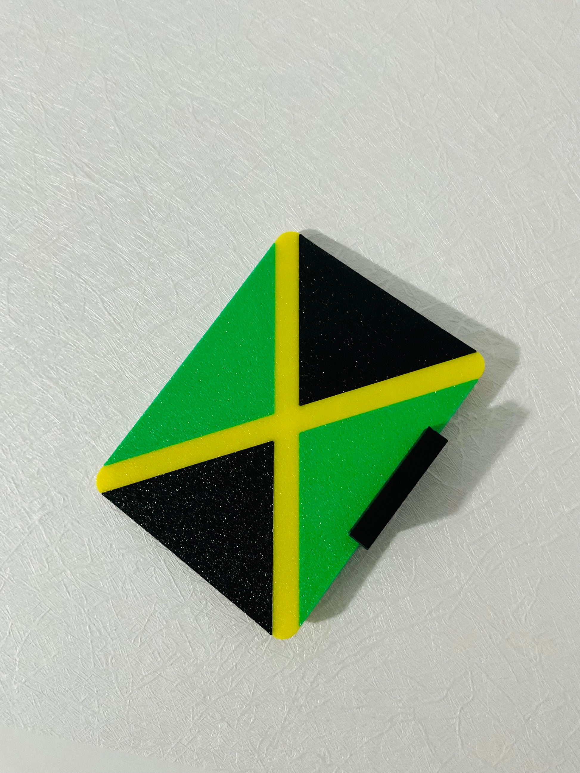 Out Of Many, One People Jamaican Sign With Stand 
