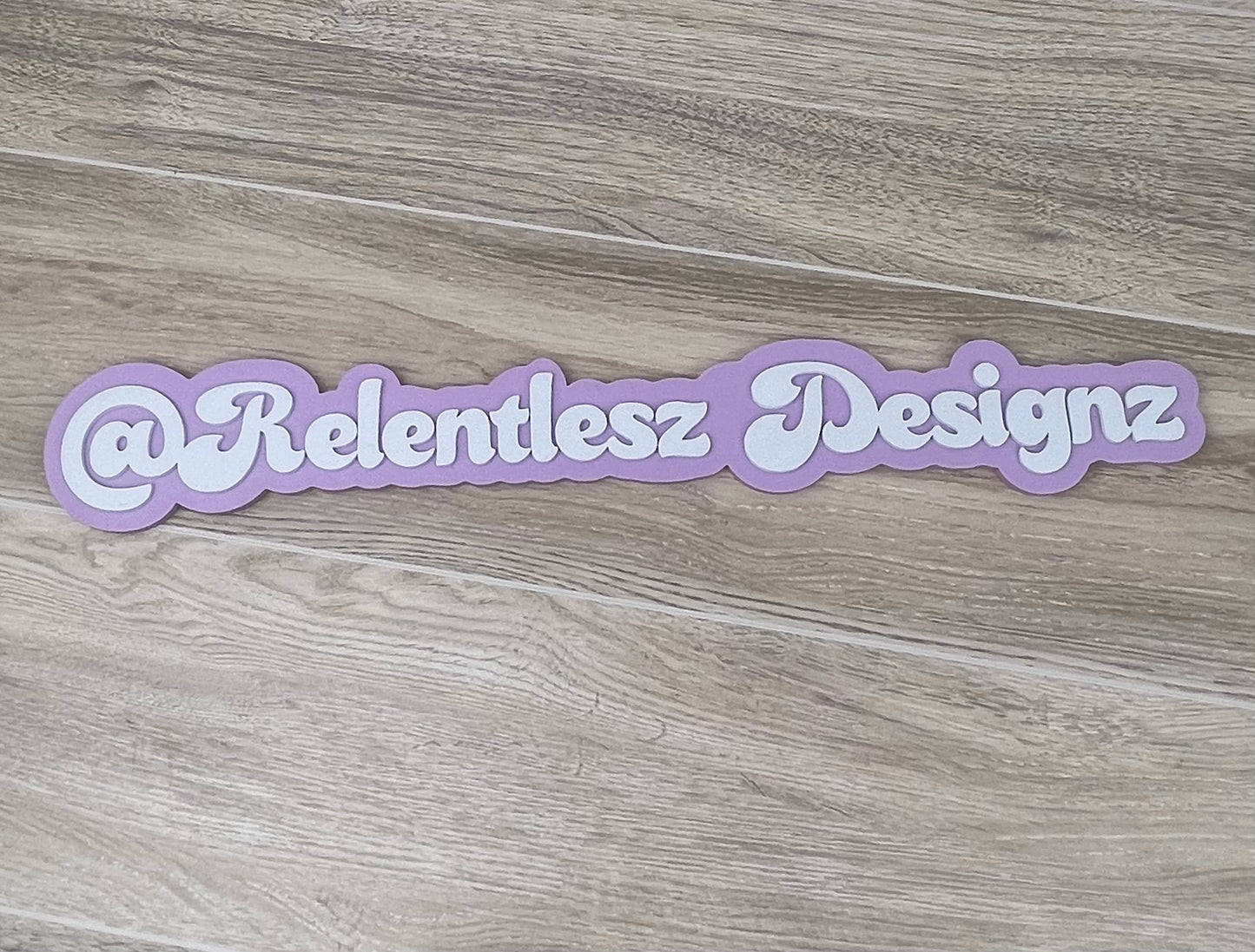 Custom 3D Printed Photo Watermark for Social Media Photo Posting. This can include your Social Media Icons Printed, along with your social media username or business name