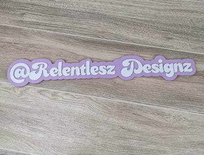 Custom 3D Printed Photo Watermark for Social Media Photo Posting. This can include your Social Media Icons Printed, along with your social media username or business name
