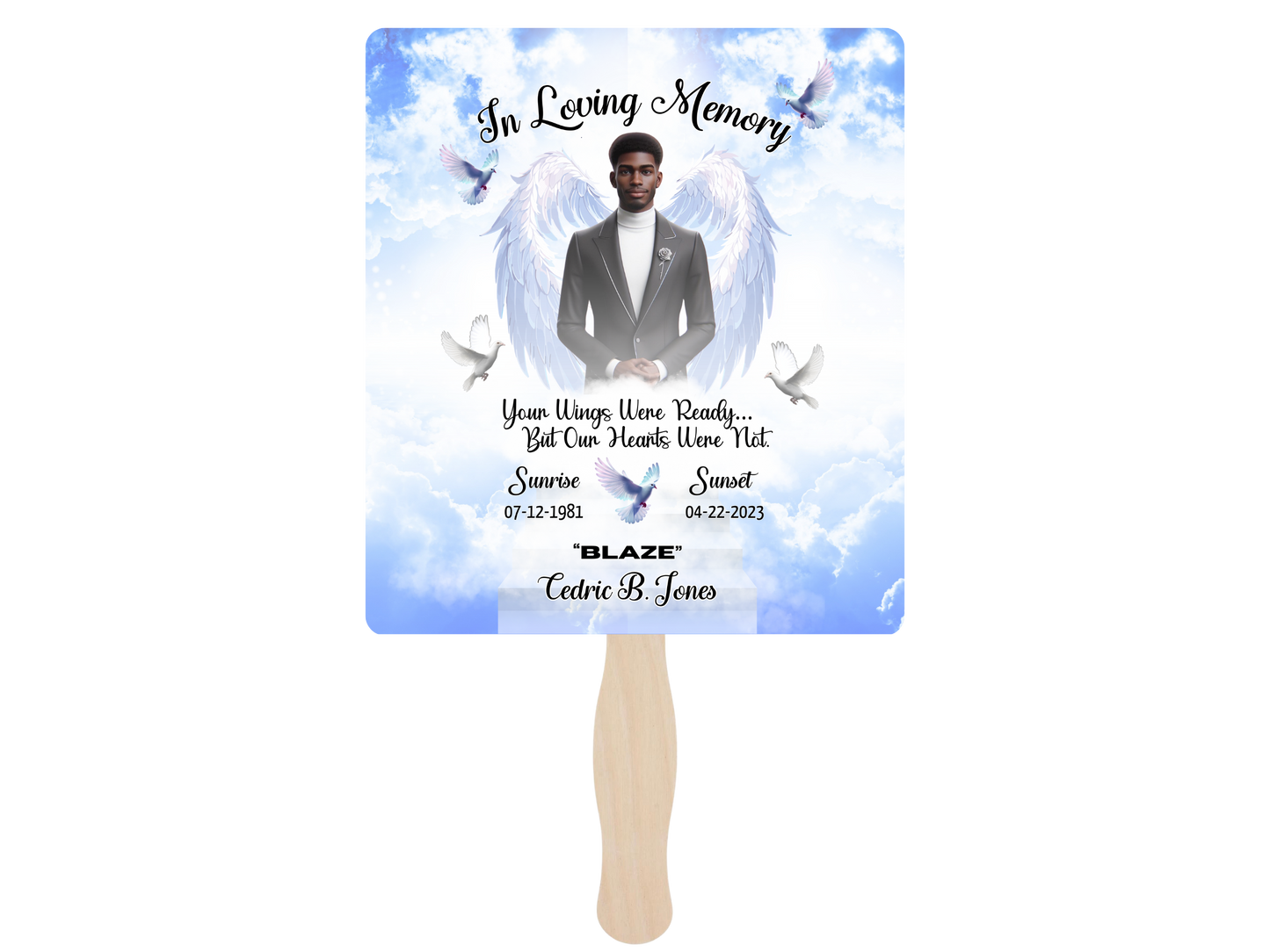 Memorial Hand Fans, Paddle Fans