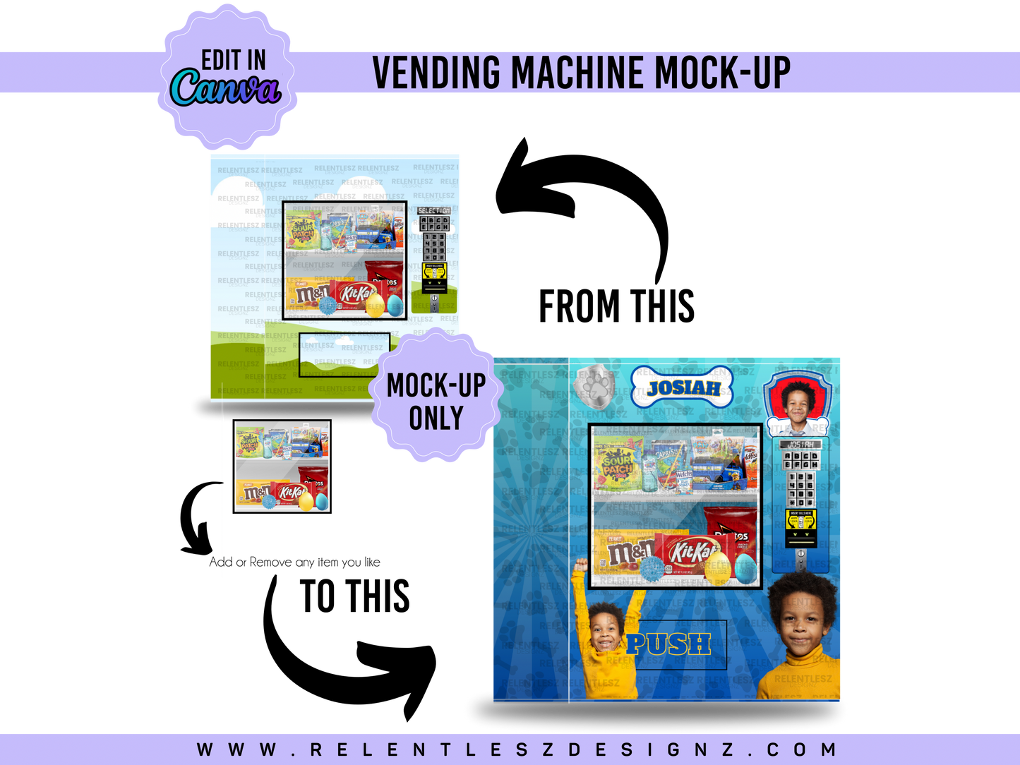 Vending Machine MOCK-UP Template