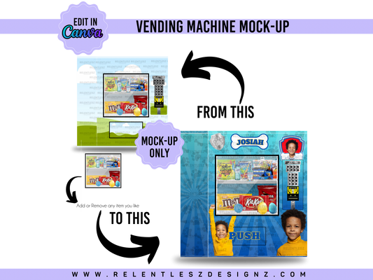 Vending Machine MOCK-UP Template