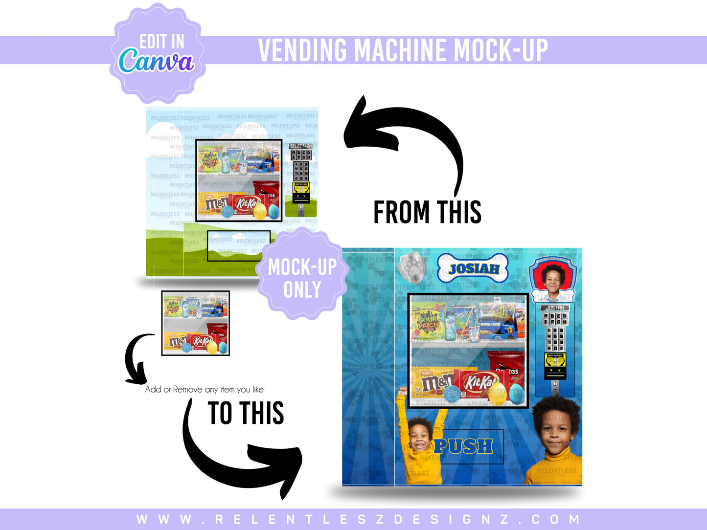 Vending Machine MOCK-UP Template