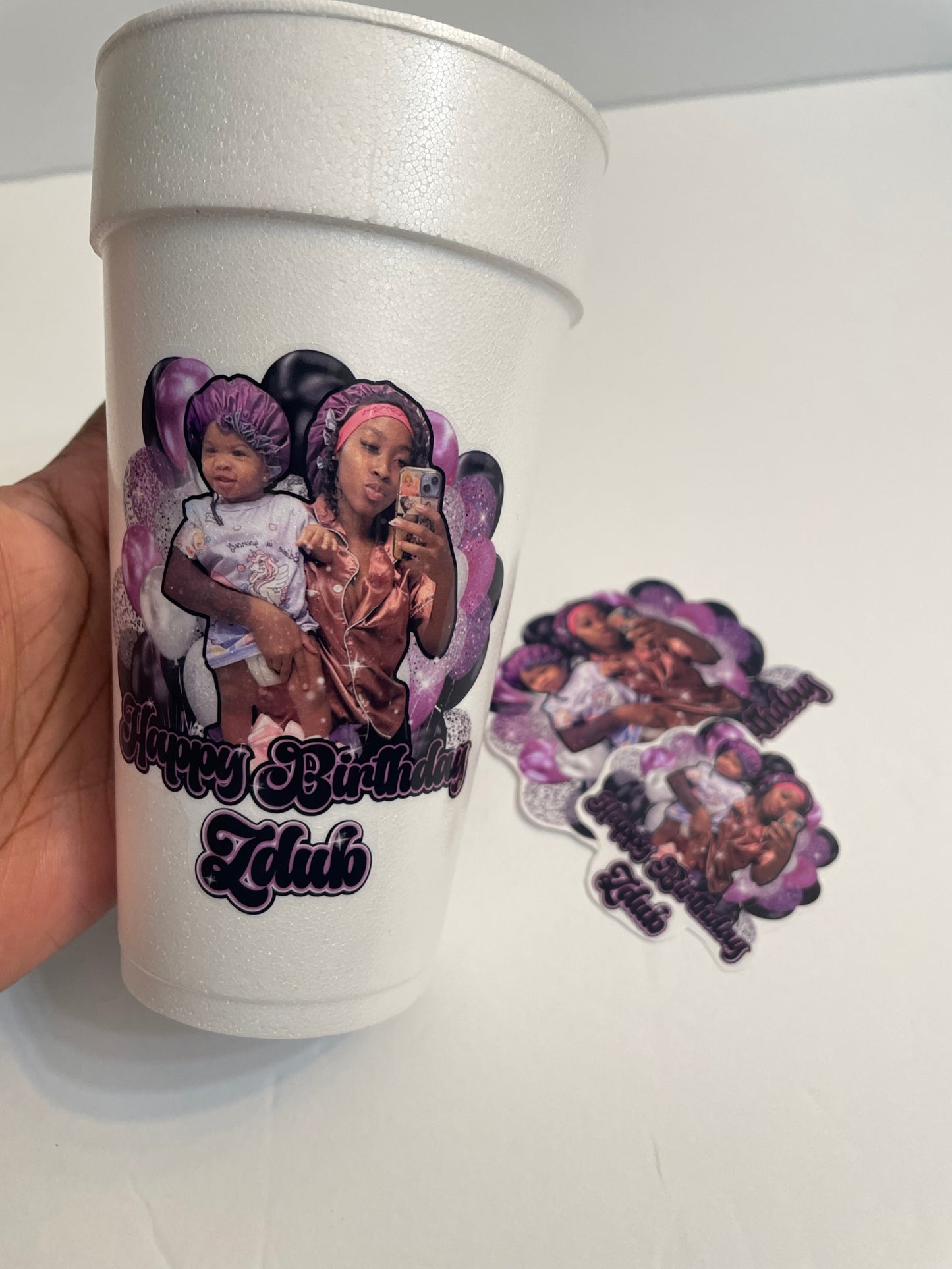 20oz Birthday Foam Cups