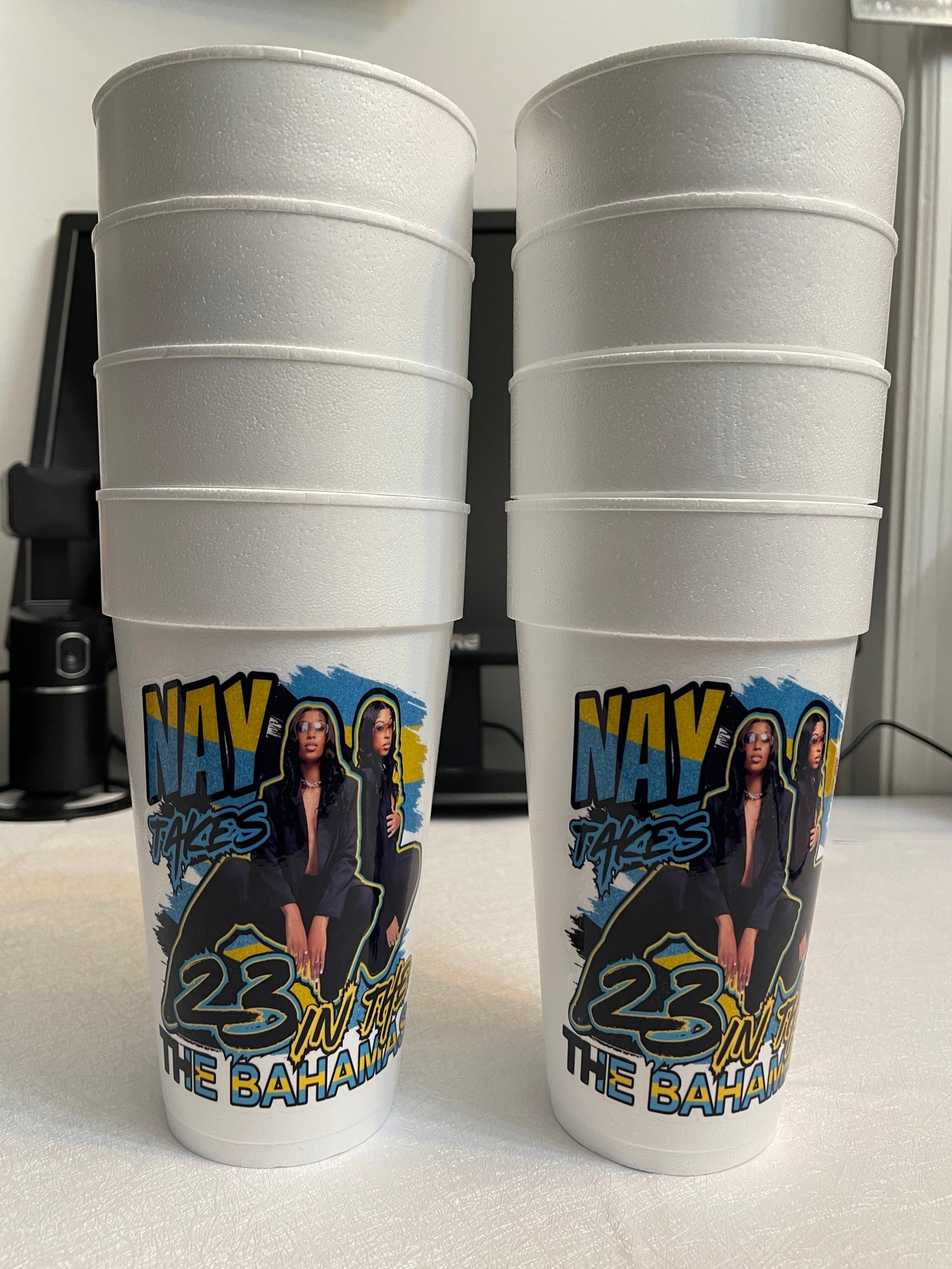 20oz Birthday Foam Cups