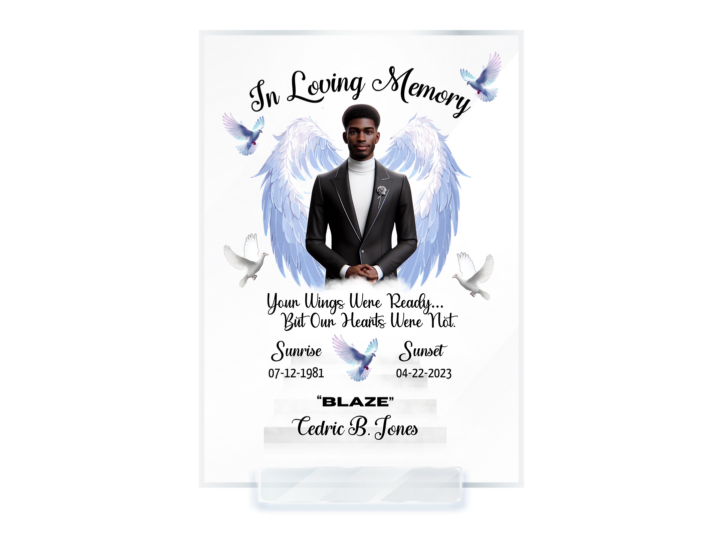 Memorial Acrylic Plaque