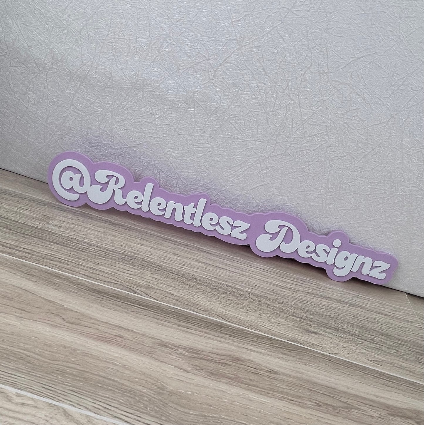 Custom 3D Printed Photo Watermark for Social Media Photo Posting. This can include your Social Media Icons Printed, along with your social media username or business name