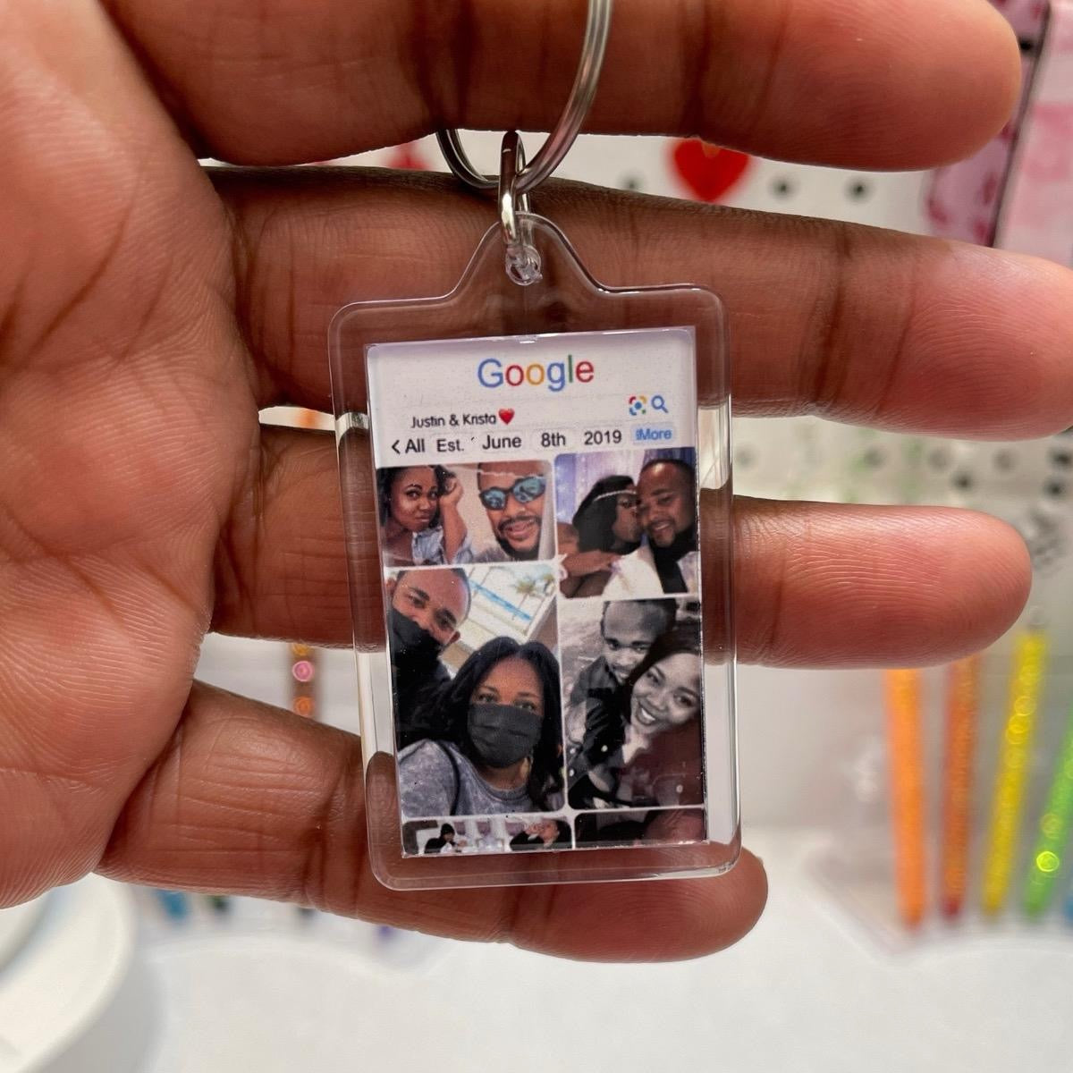 Google Search Engine Photo Keychain