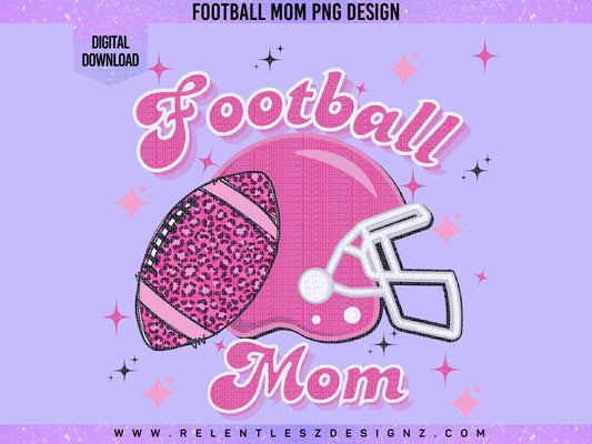 Football Mom Pink Digital Download Png