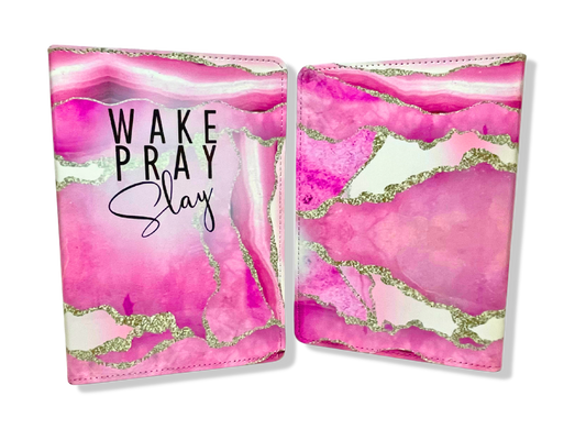 Wake Pray Slay Pink Journal