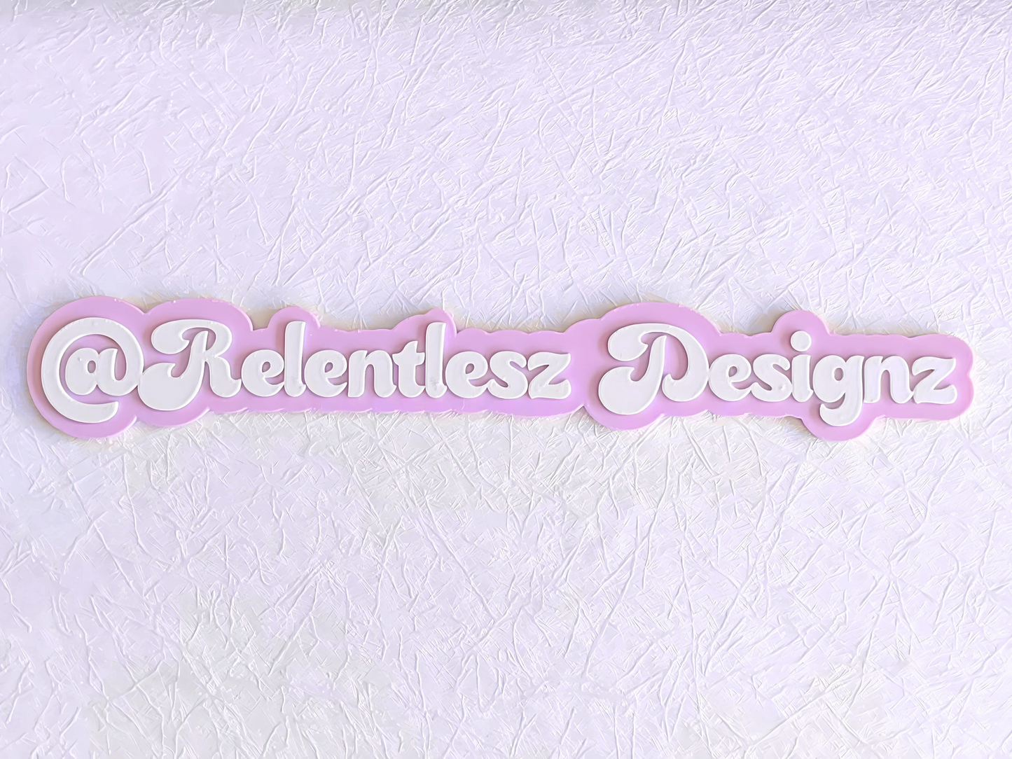 Custom 3D Printed Photo Watermark for Social Media Photo Posting. This can include your Social Media Icons Printed, along with your social media username or business name