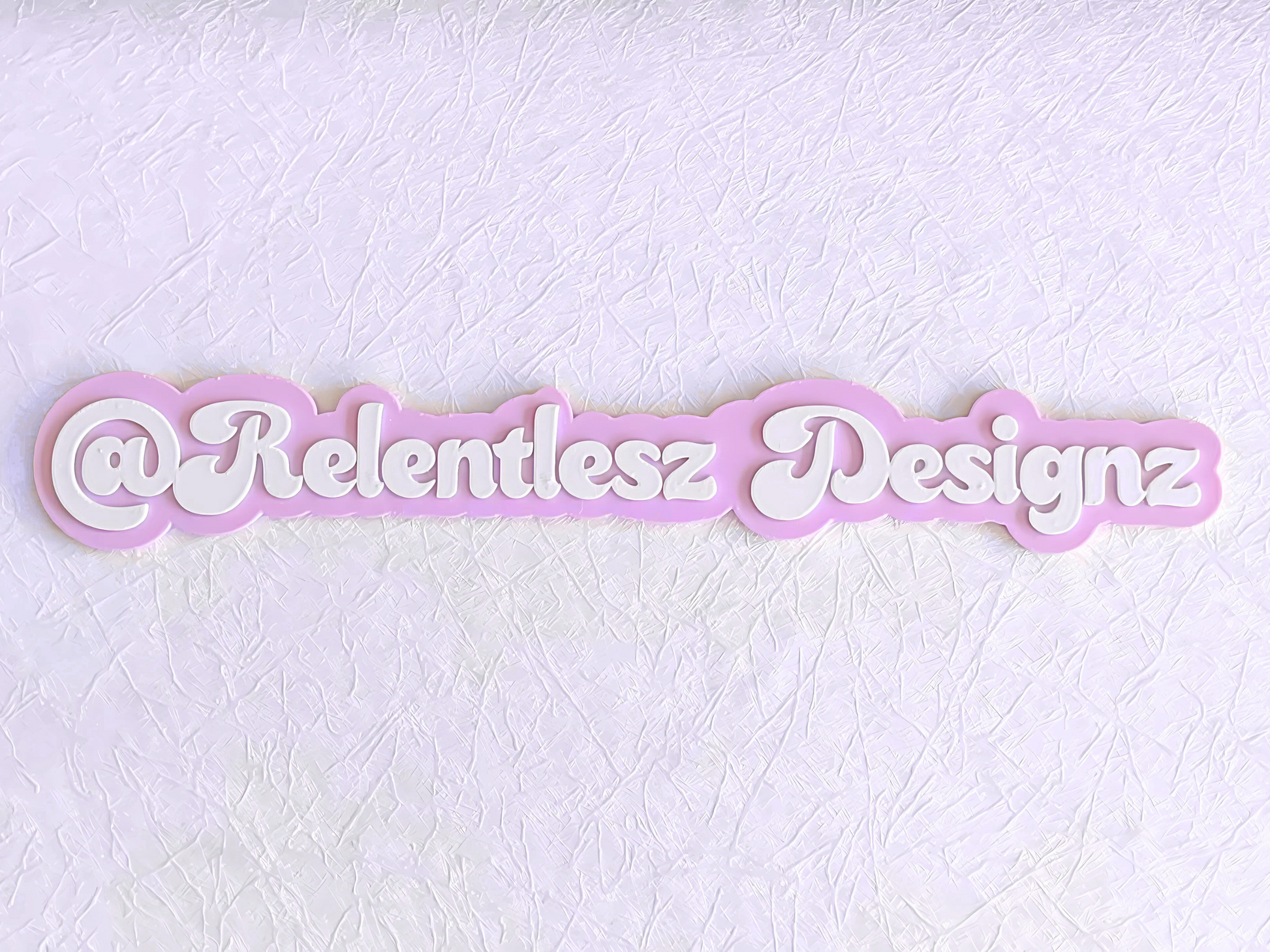 Custom 3D Printed Photo Watermark for Social Media Photo Posting. This can include your Social Media Icons Printed, along with your social media username or business name