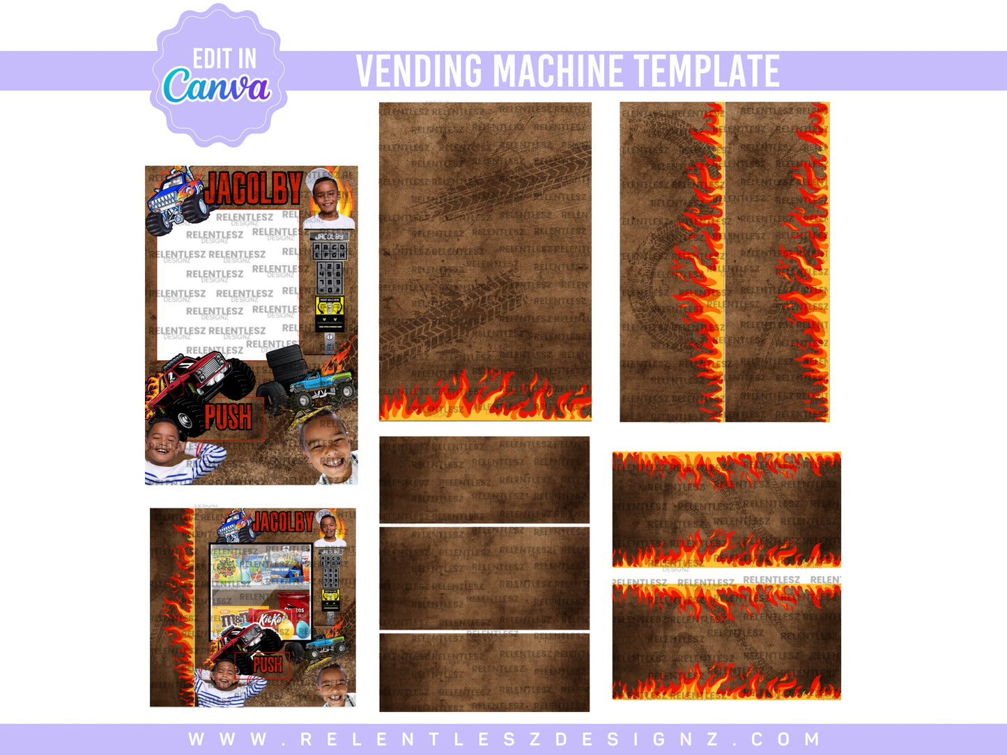 Monster Truck Vending Machine Template