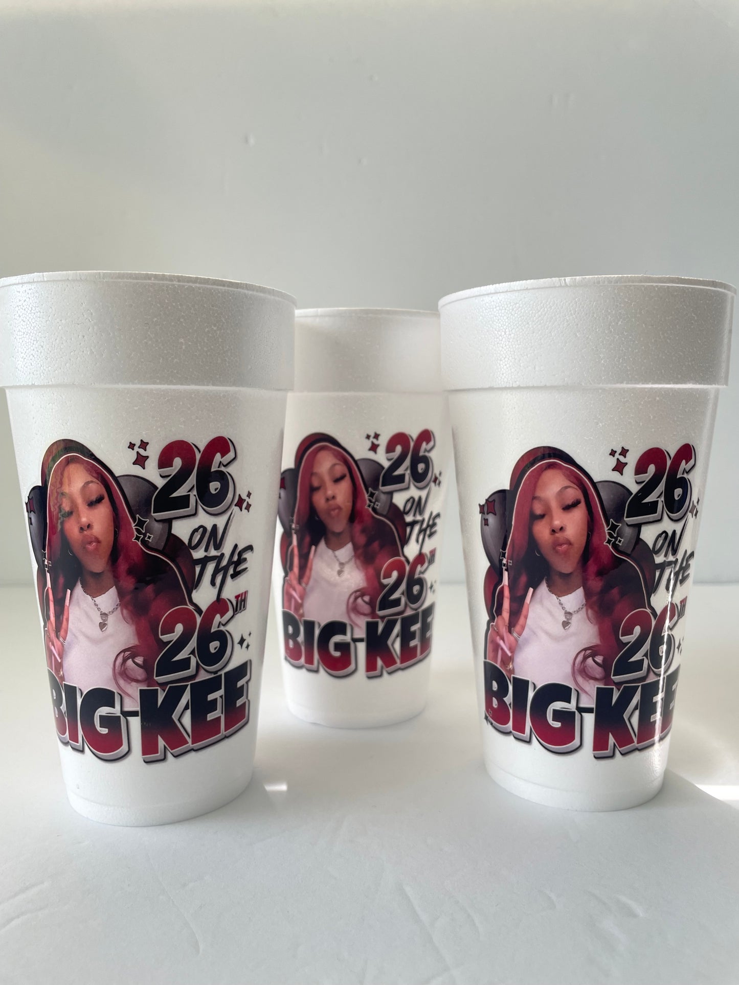 20oz Birthday Foam Cups