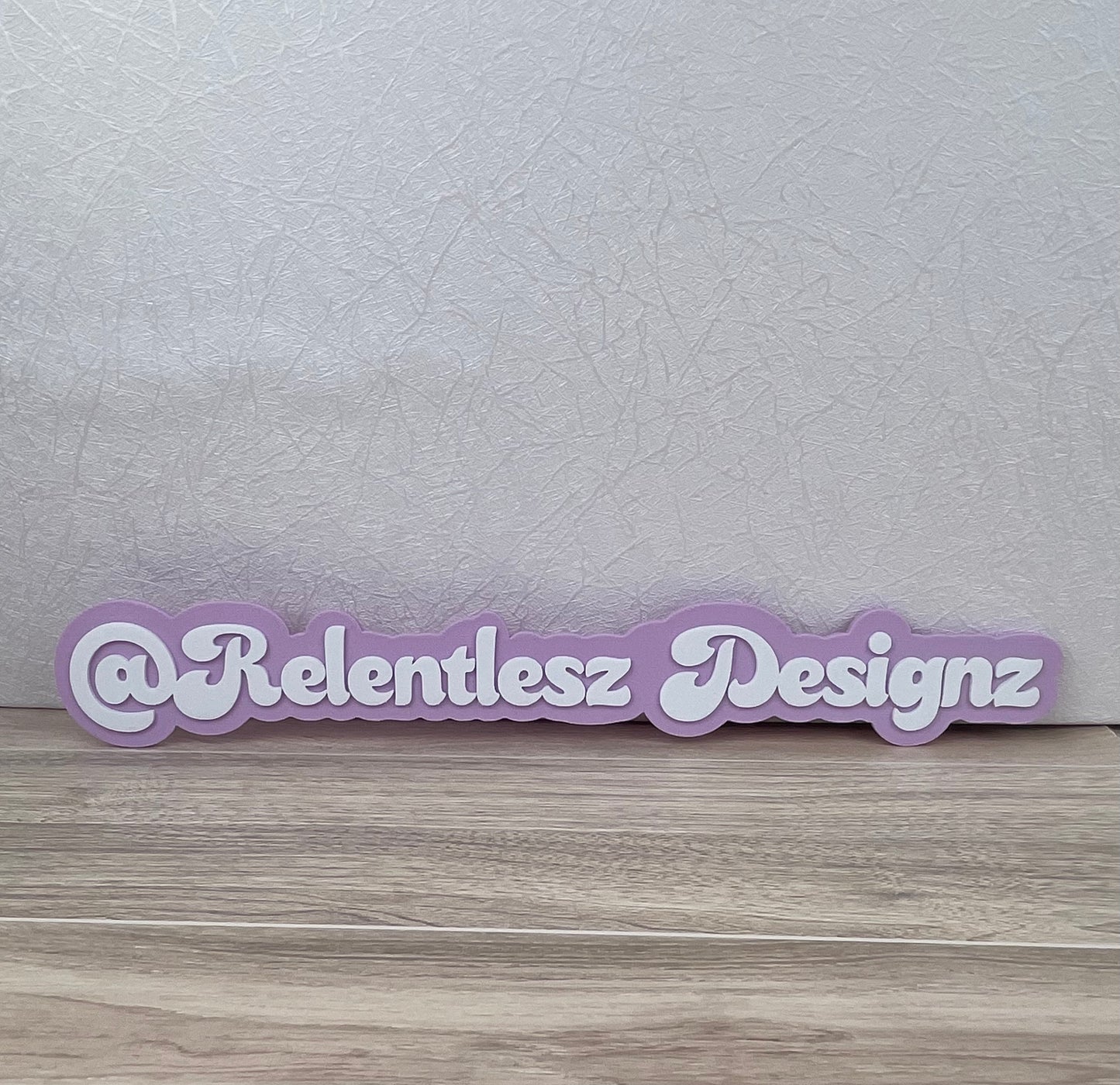 Custom 3D Printed Photo Watermark for Social Media Photo Posting. This can include your Social Media Icons Printed, along with your social media username or business name