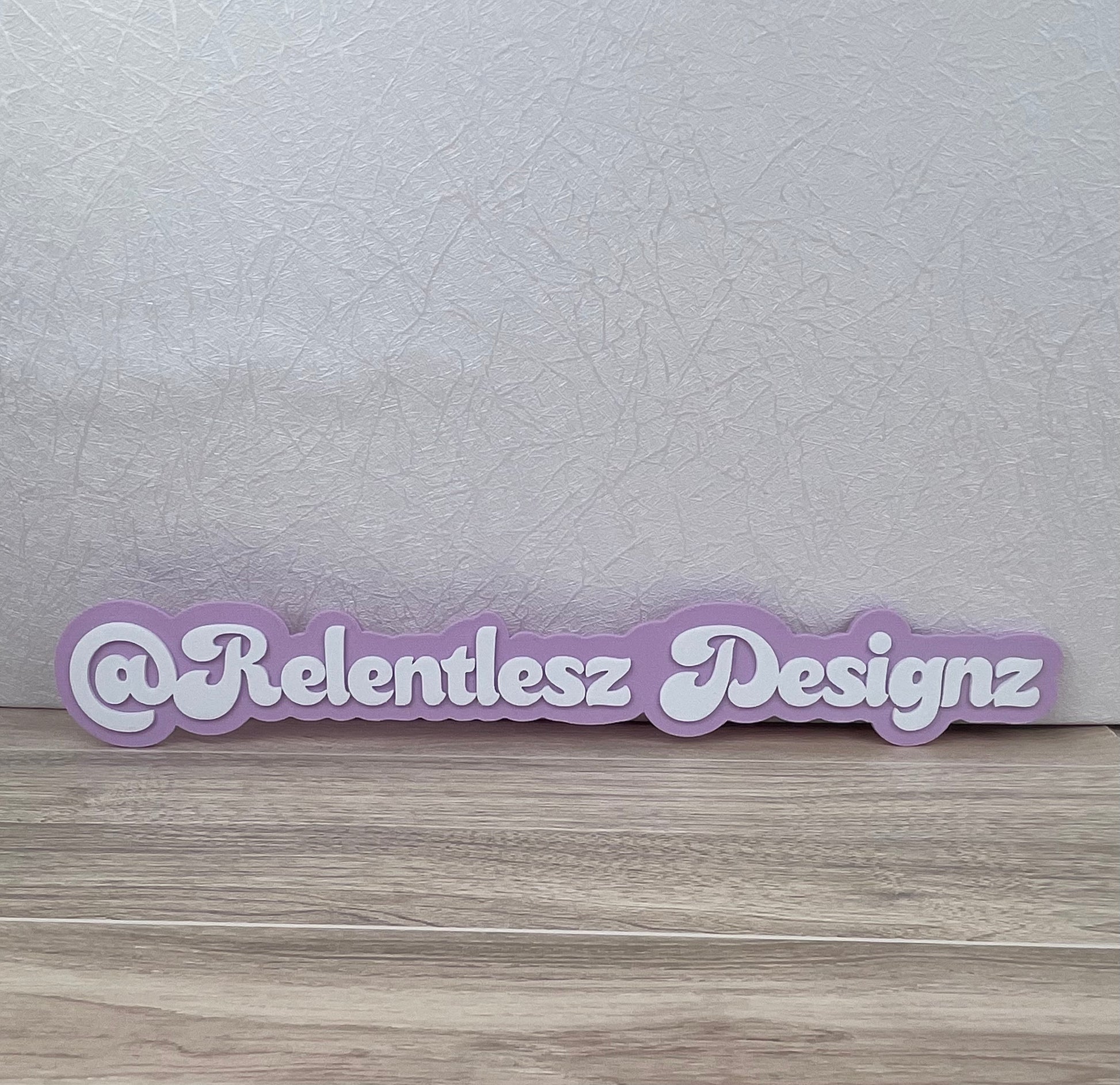 Custom 3D Printed Photo Watermark for Social Media Photo Posting. This can include your Social Media Icons Printed, along with your social media username or business name