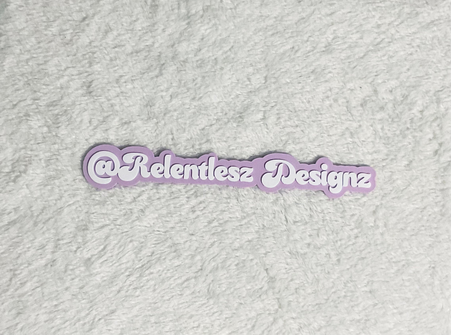 Custom 3D Printed Photo Watermark for Social Media Photo Posting. This can include your Social Media Icons Printed, along with your social media username or business name