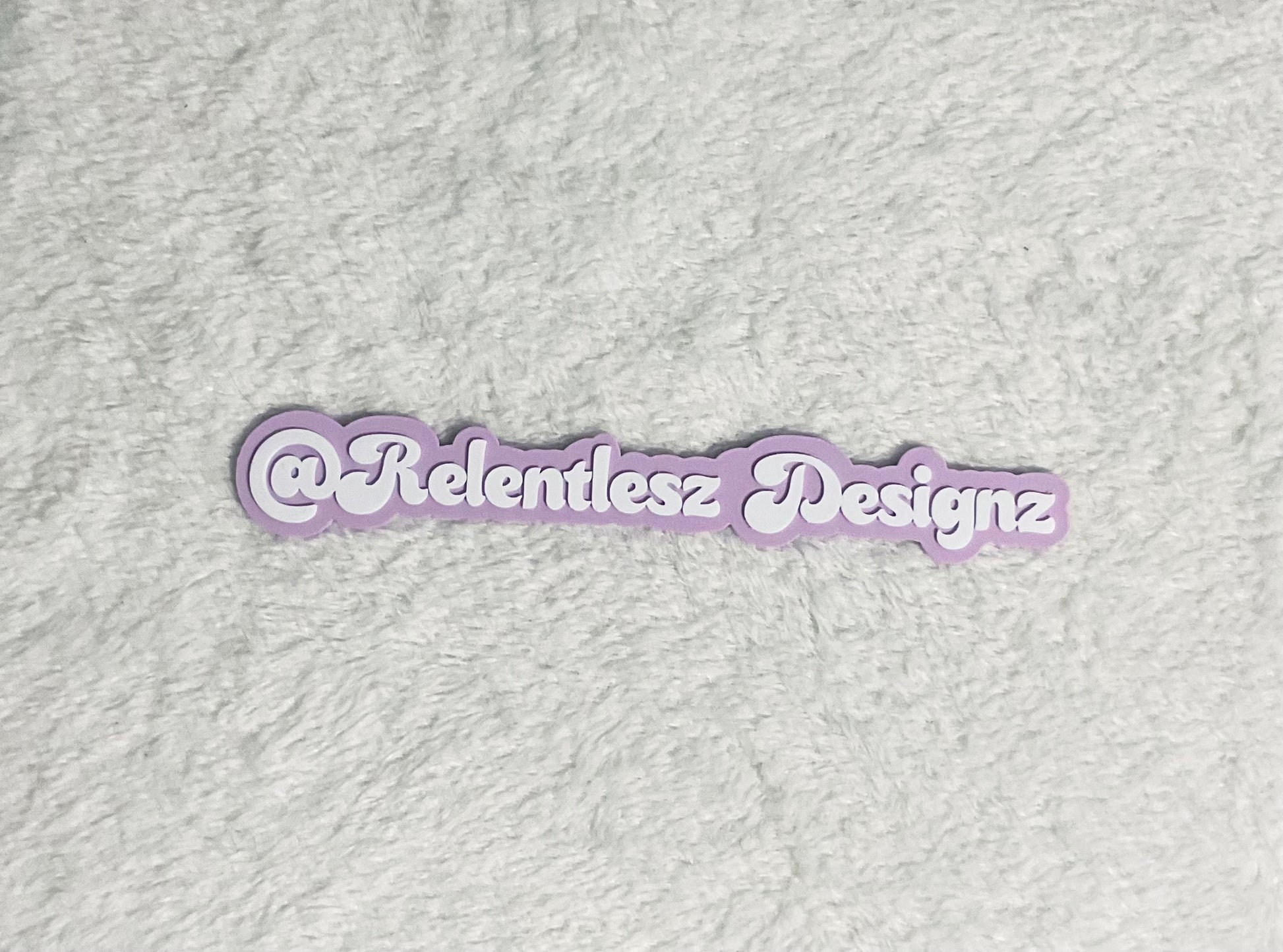 Custom 3D Printed Photo Watermark for Social Media Photo Posting. This can include your Social Media Icons Printed, along with your social media username or business name