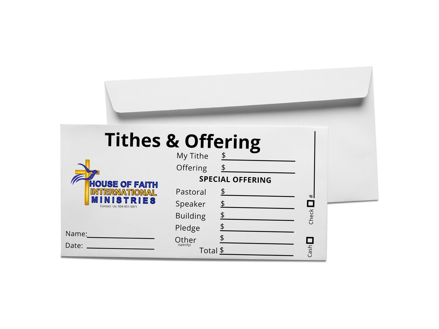 Tithes and Offering Envelope