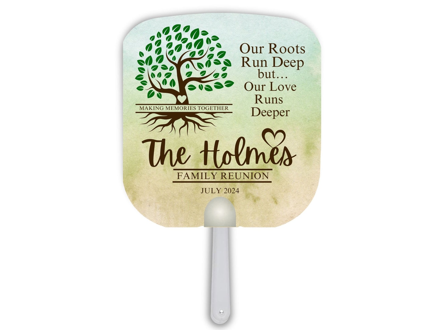 Family Reunion Hand Fans, Paddle Fans