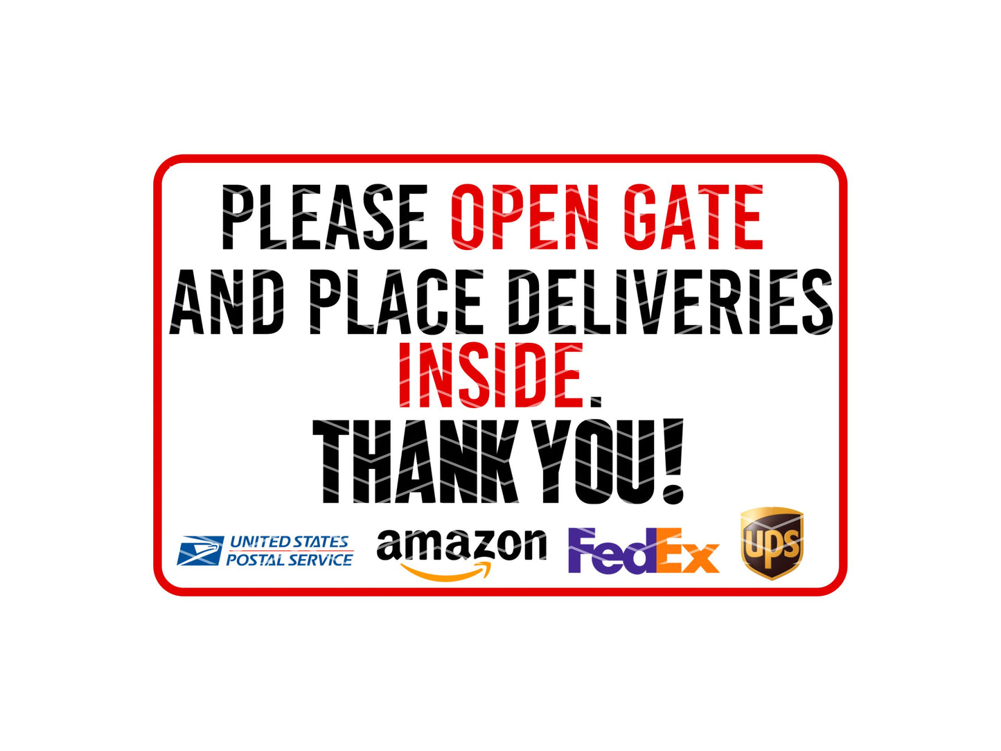 Yard Sign For Packages/Deliveries