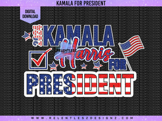 Kamala Harris for President 2024, 2025, Biden-Harris, T-shirt Design, Tshirt, USA,