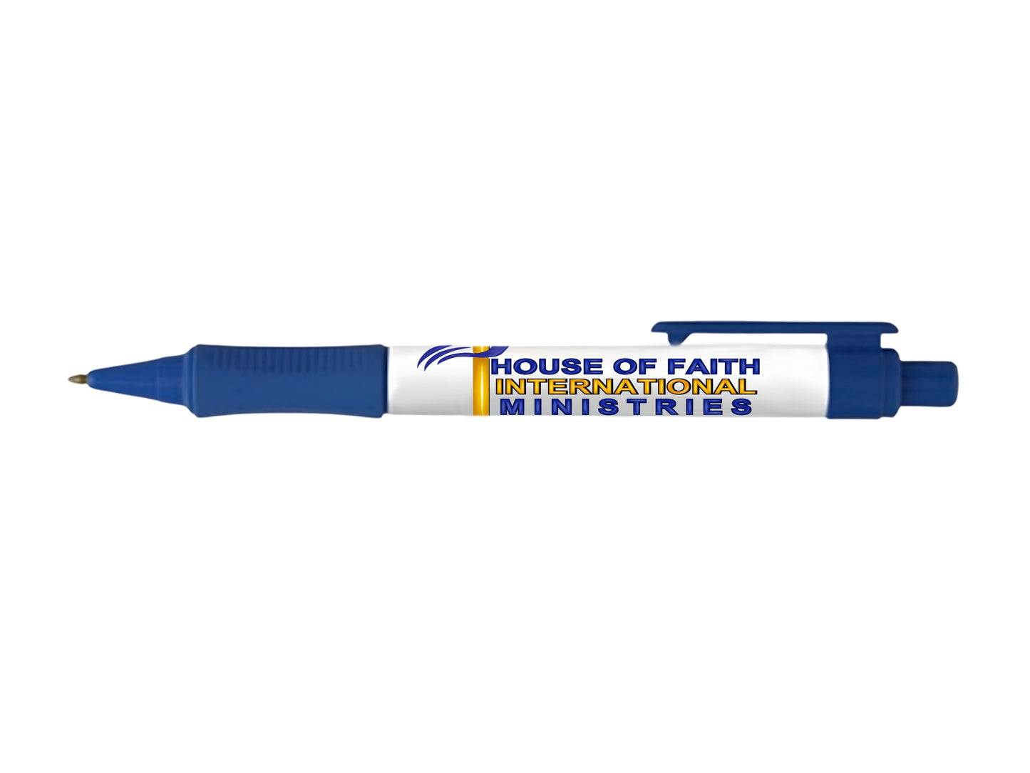 HOUSE OF FAITH INTERNATIONAL MINISTRIES Rubber Grip Ballpoint Pens 100 Qty.