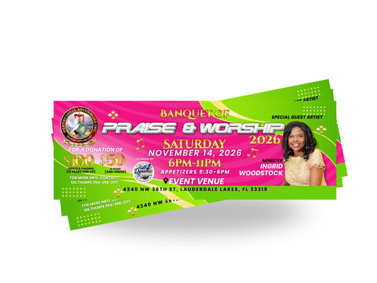 PAOJ Banquet 2026 Tickets 2"x6"