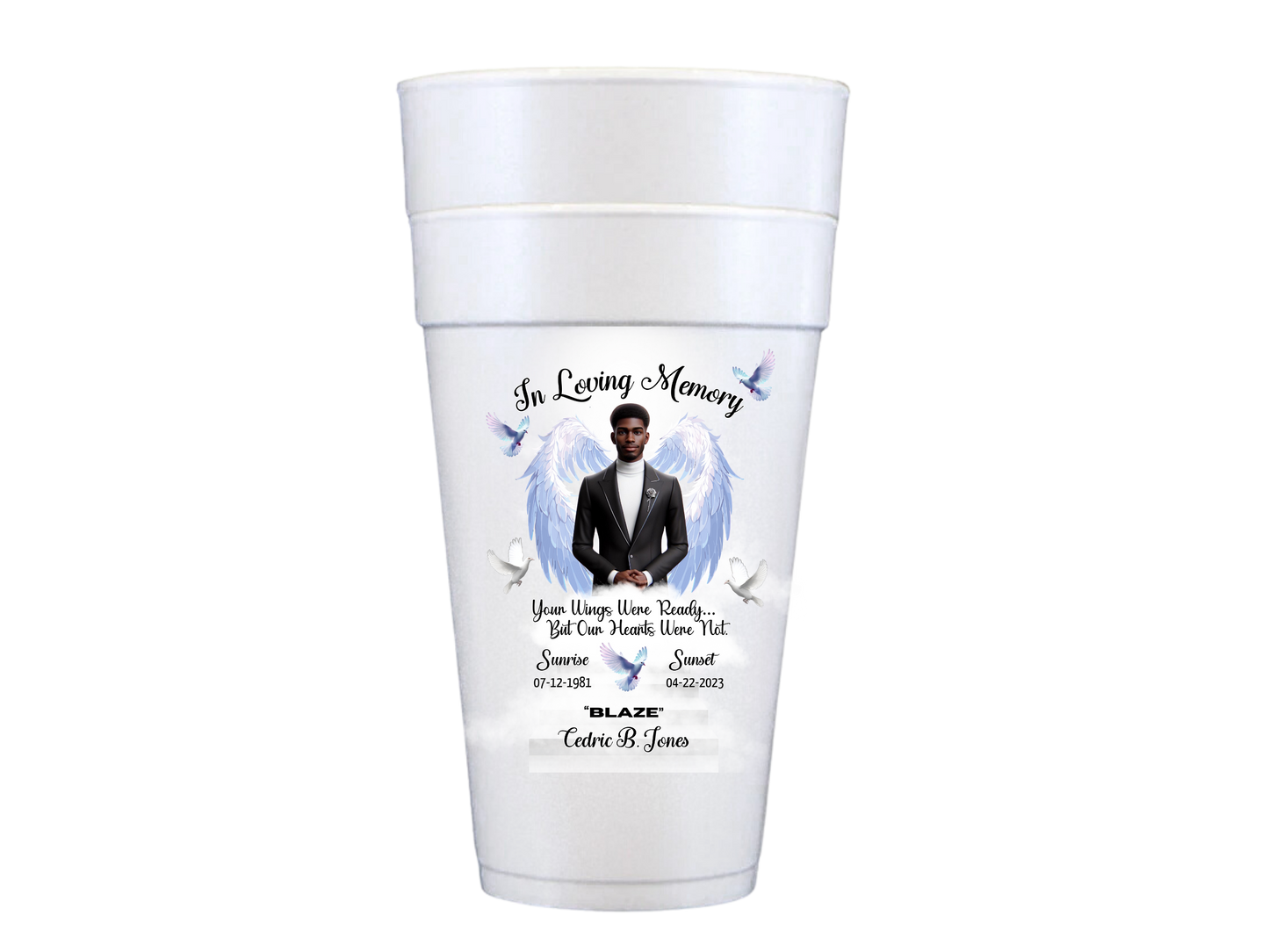 Memorial 20oz Styrofoam Cups