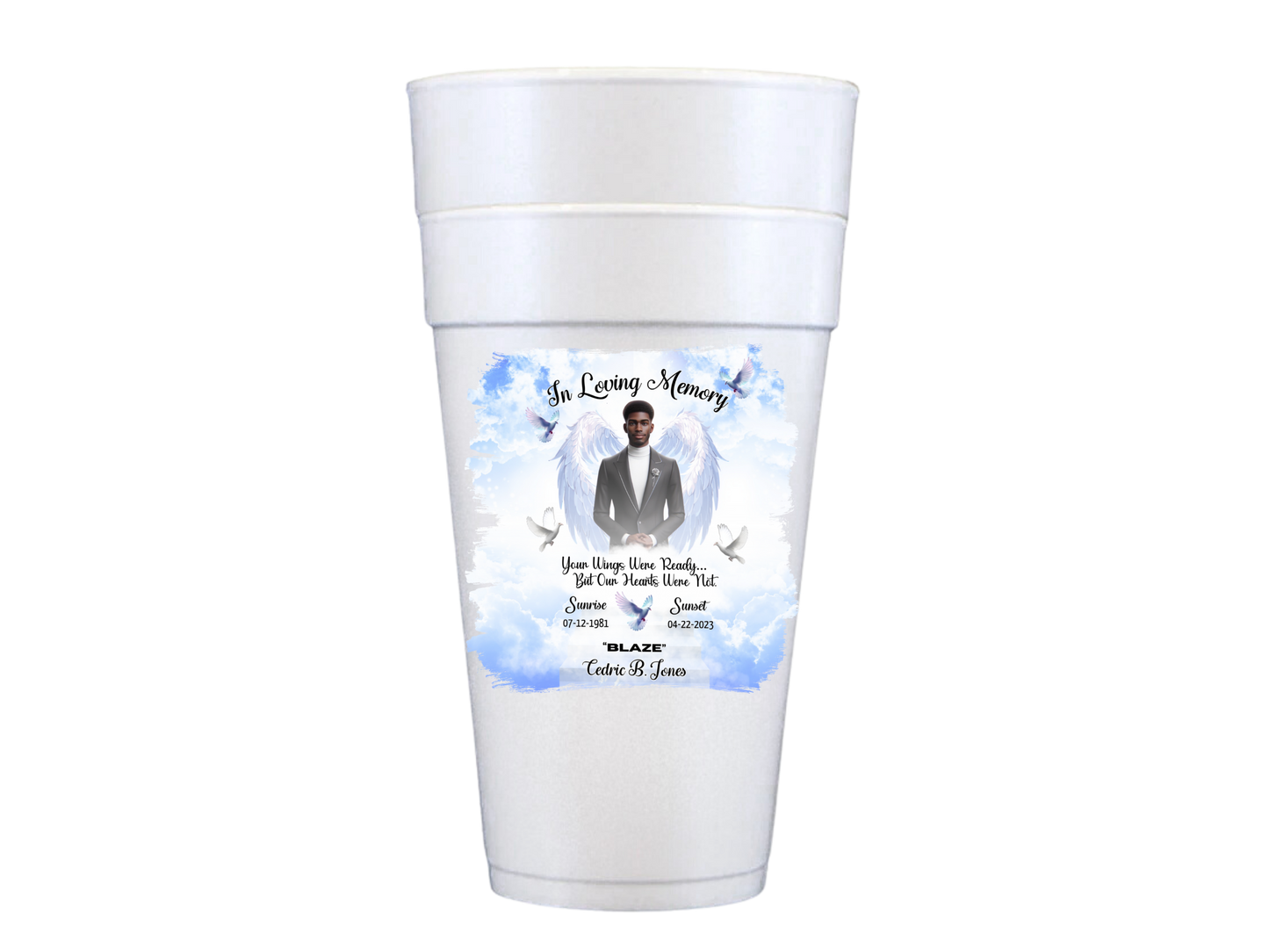 Memorial 20oz Styrofoam Cups