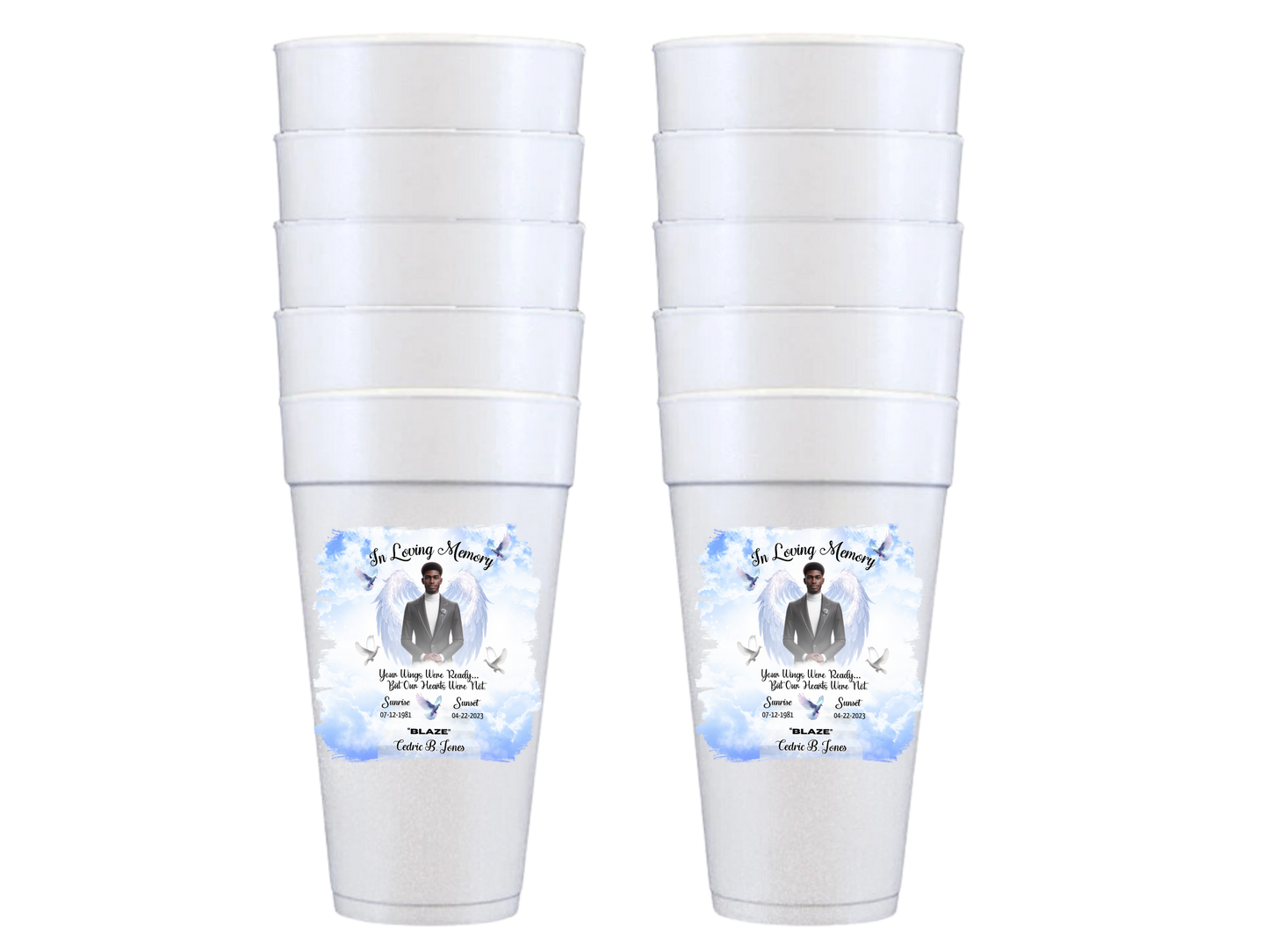 Memorial 20oz Styrofoam Cups