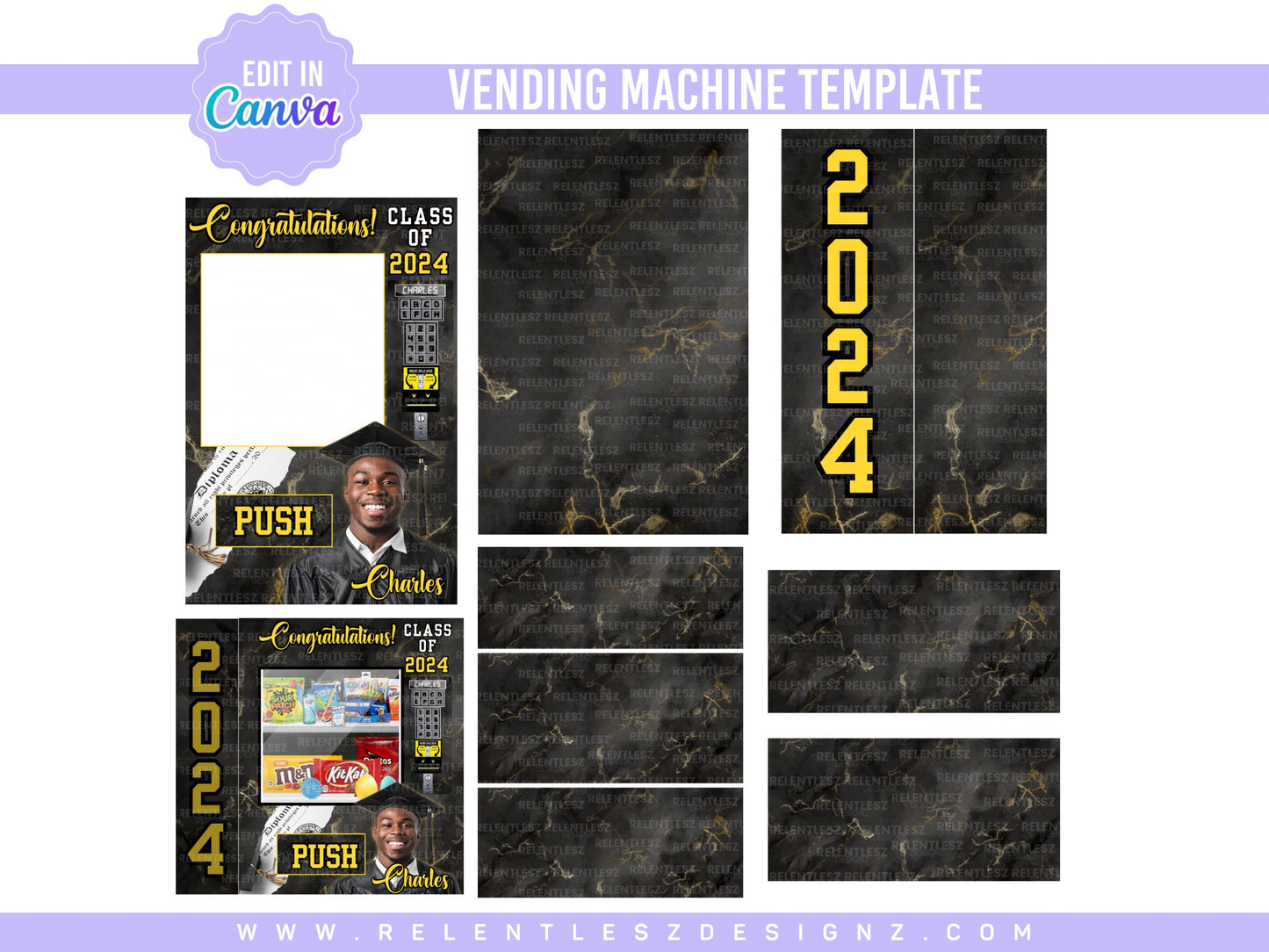 Graduation Vending Machine Template