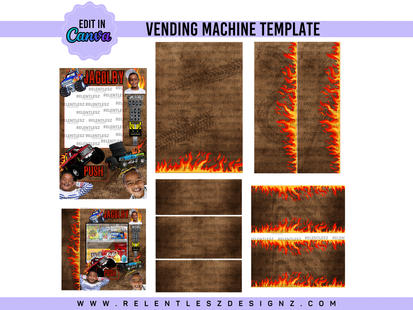 Monster Truck Vending Machine Template